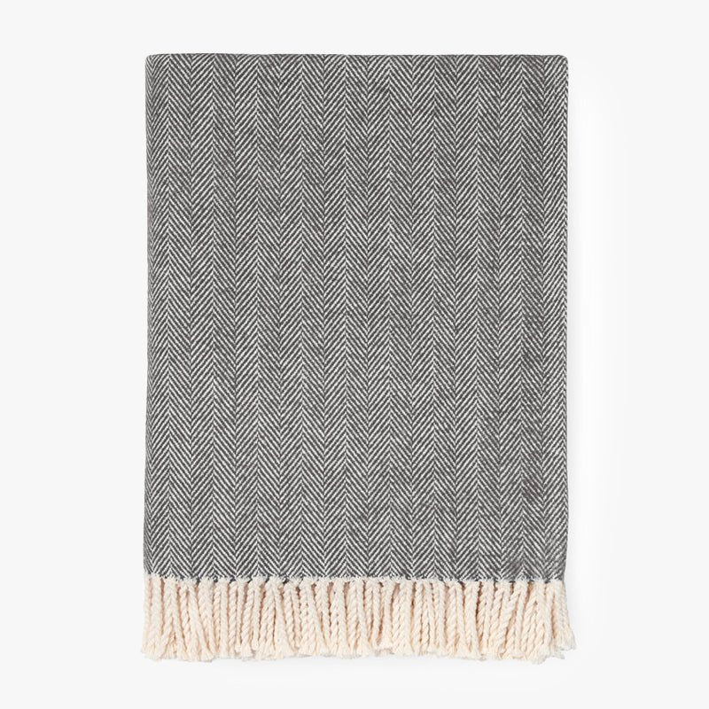 Sferra Celine Throw in Charcoal Color | Duman Home