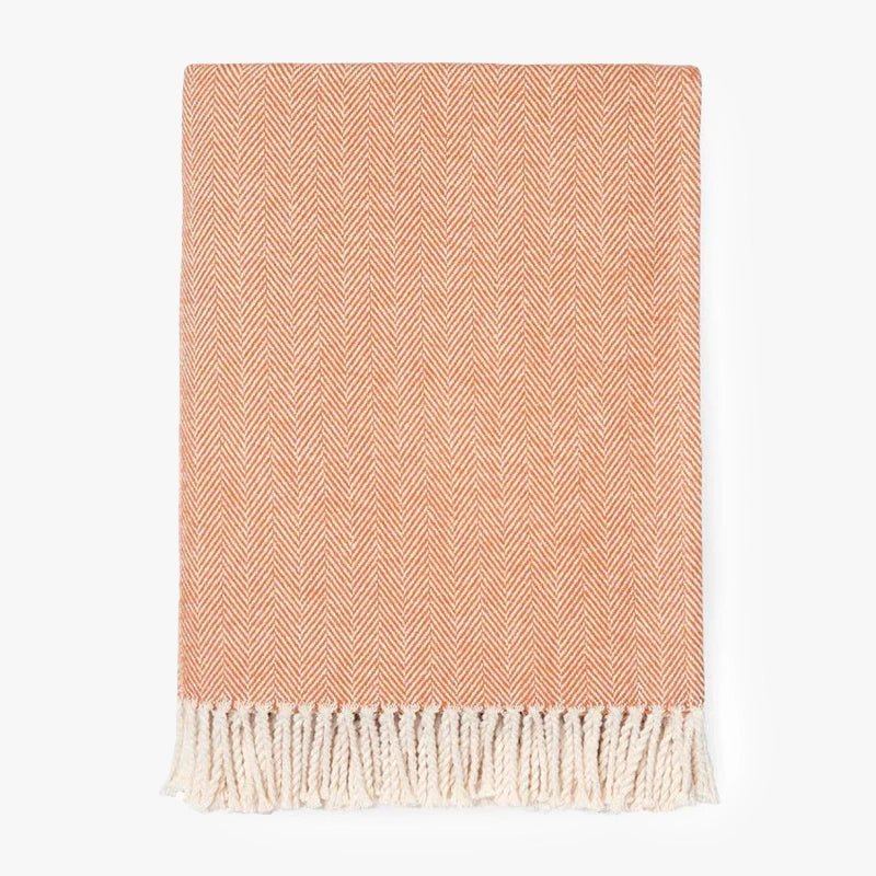 Sferra Celine Throw in Paprika Color | Duman Home