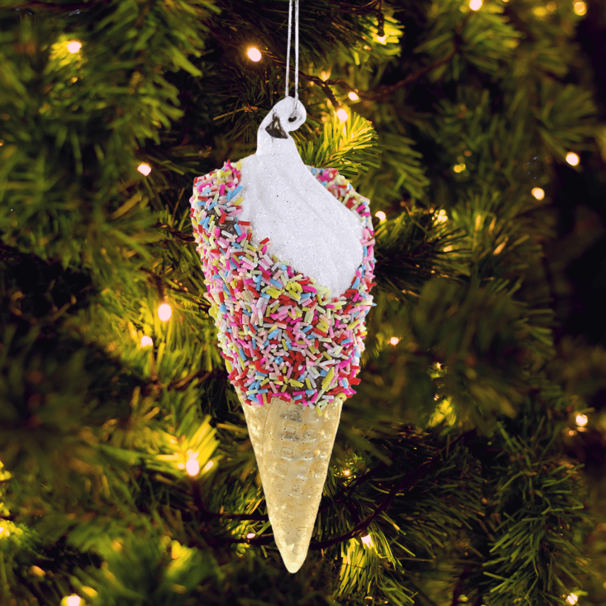 Sprinkles on Ice Cream Christmas Ornament | Duman Home