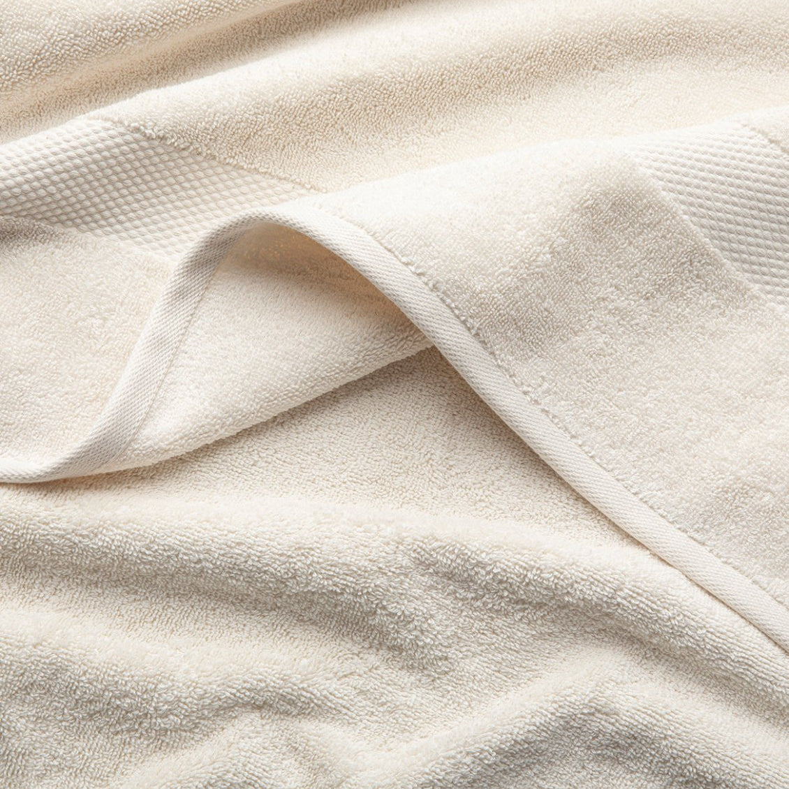 Detail Premium Turkish Cotton Towels Antique White | Duman Home
