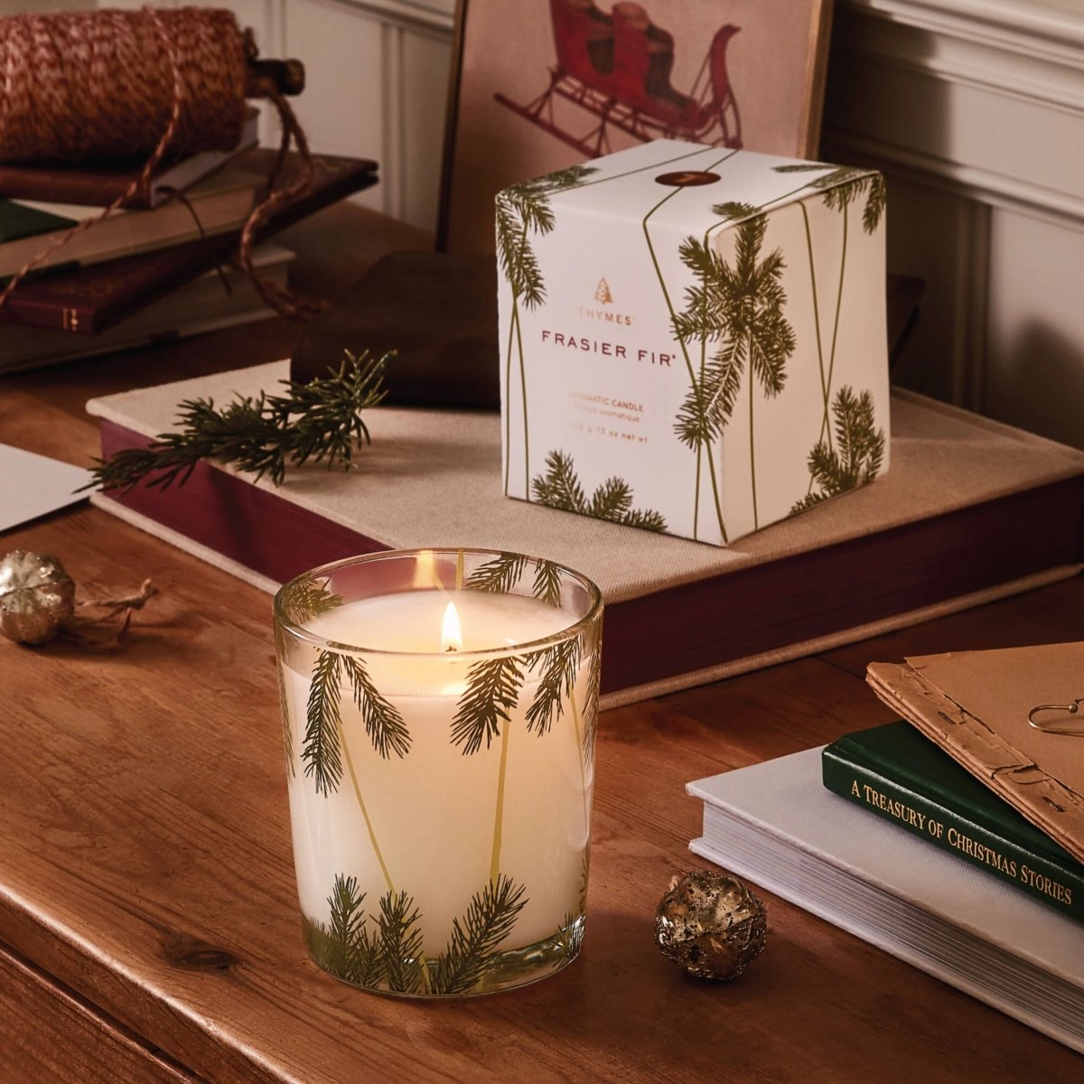 Thyme Frasier Fir Pine Candle with box | Duman Home
