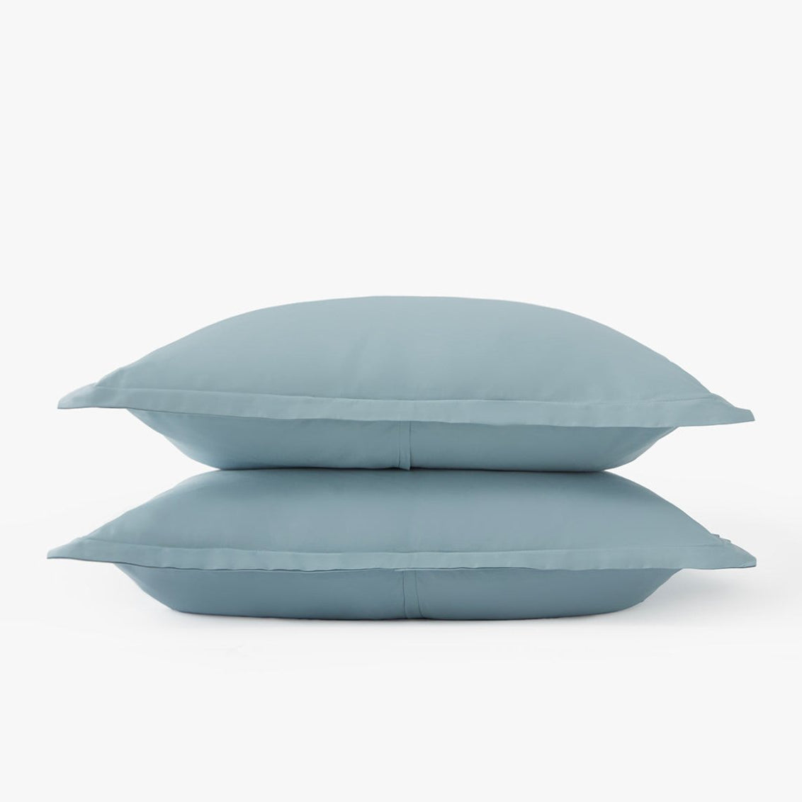 Signature Hemstitch Organic Sham Set Poolside | Duman Home