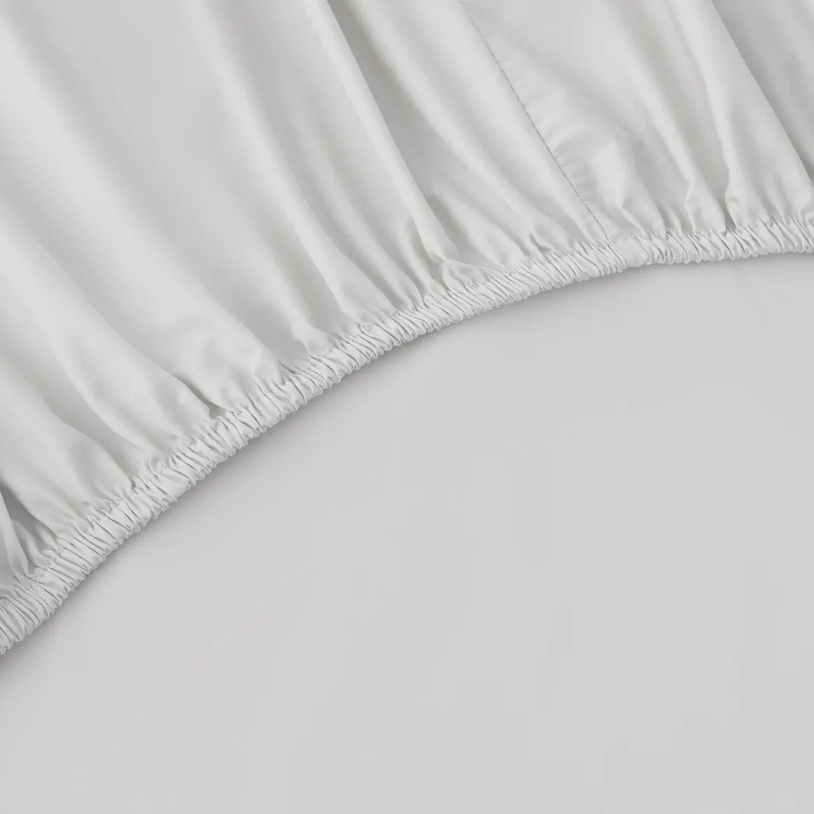 Mist grey Fitted Sheet close up