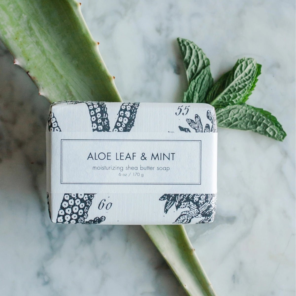 Aloe Leaf & Mint Shea Butter Soap | Duman Home