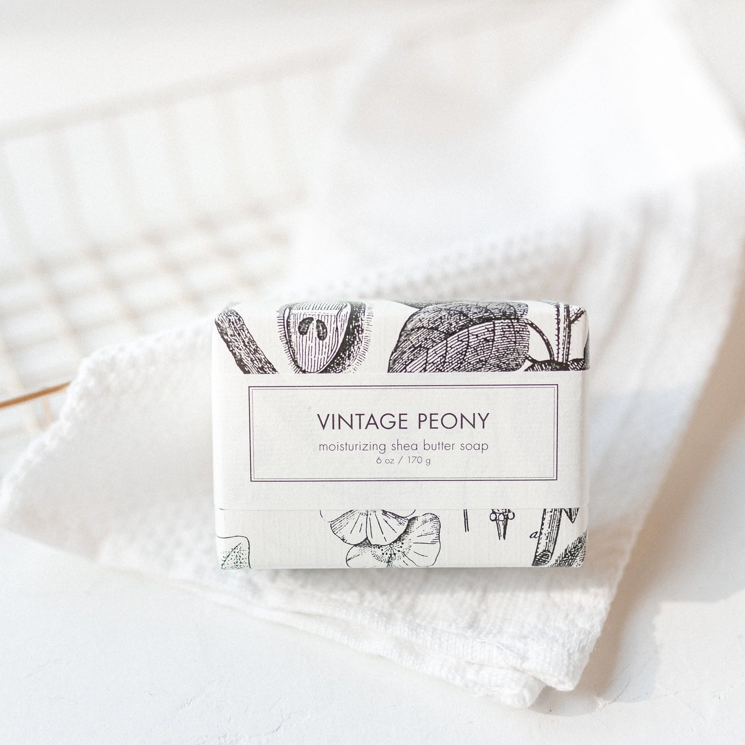 Vintage Peony Shea Butter Soap | Duman Home