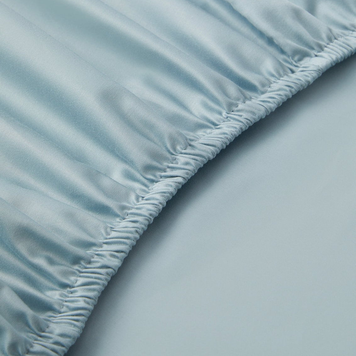 Signature Hemstitch Organic Sheet Set Poolside Detail | Duman Home
