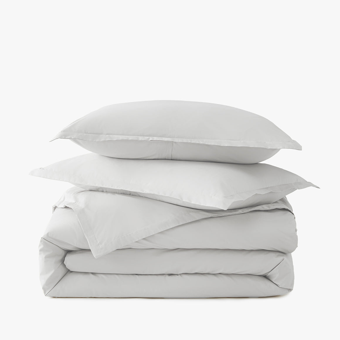 Percale Organic Duvet Cover Set Mist | Duman Home