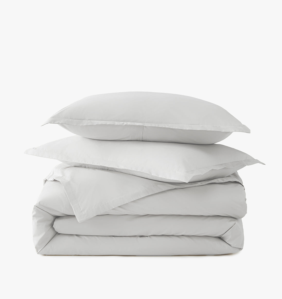Percale Organic Duvet Cover Set Mist | Duman Home