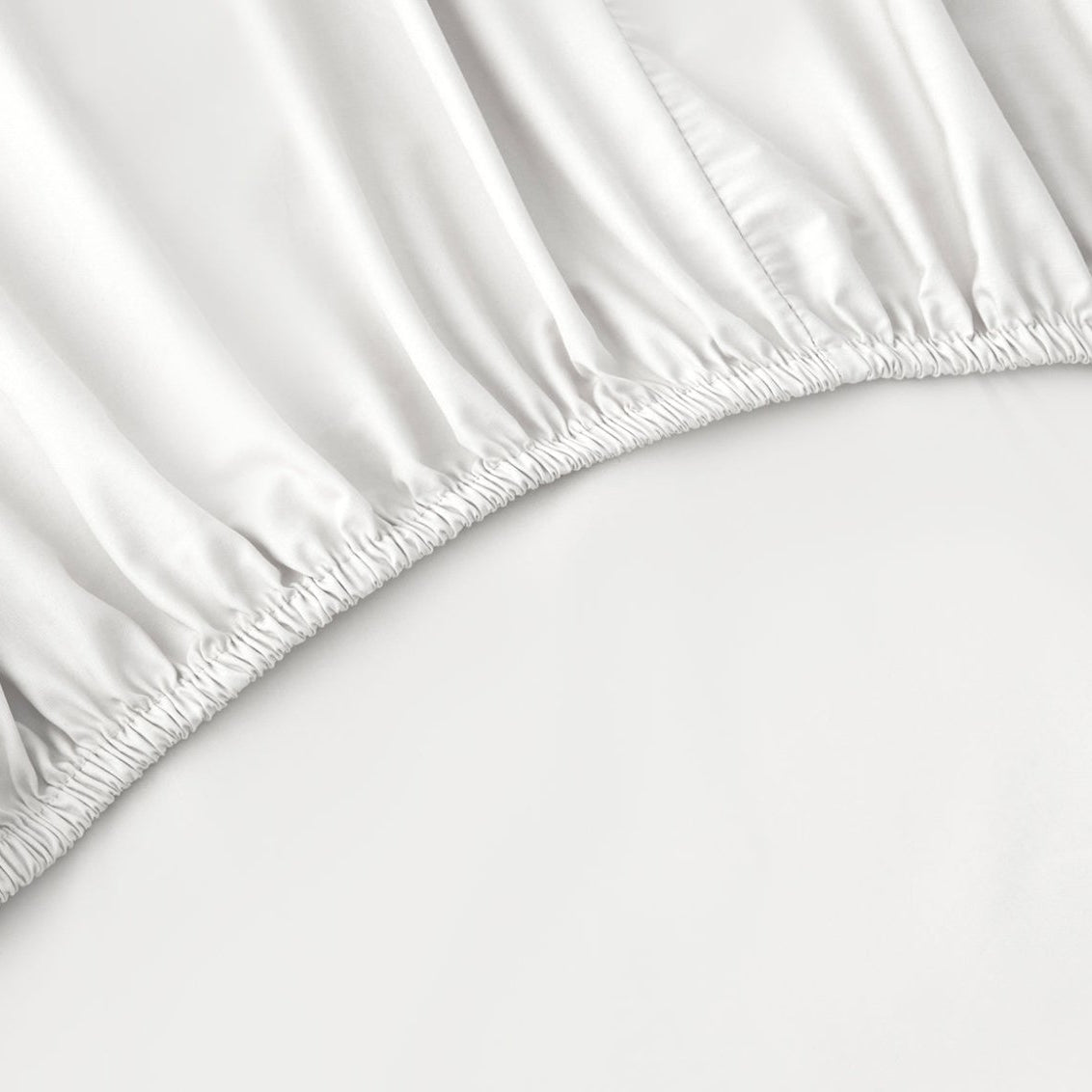 Percale Organic Sheet Set White Detail | Duman Home