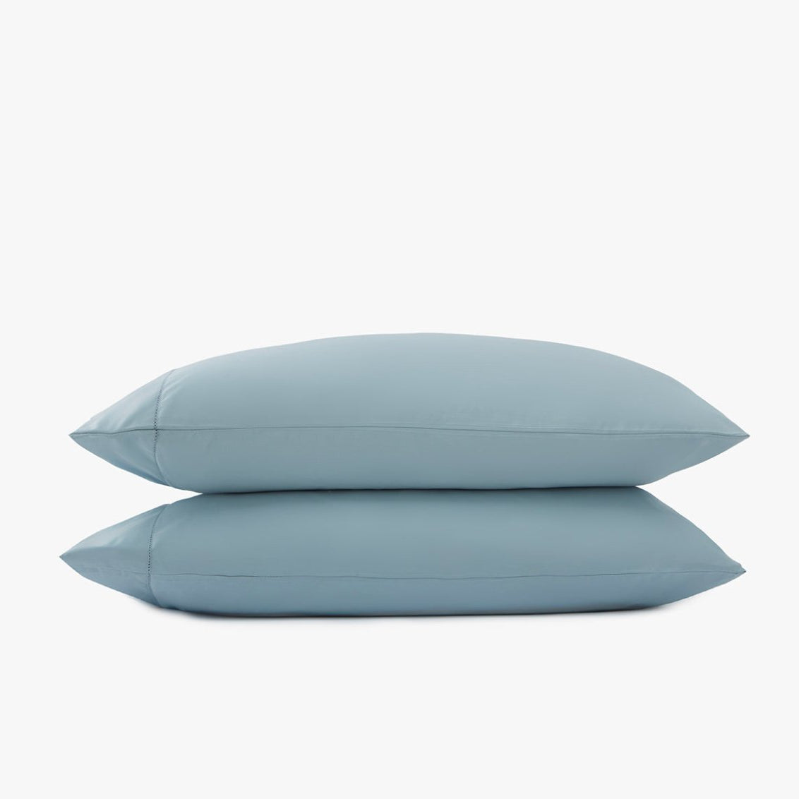 Signature Hemstitch Organic Pillowcase Set Poolside | Duman Home