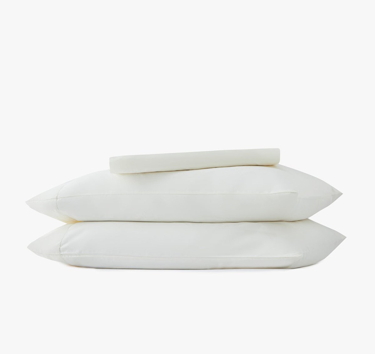 Signature Hemstitch Organic Sheet Set Ivory | Duman Home
