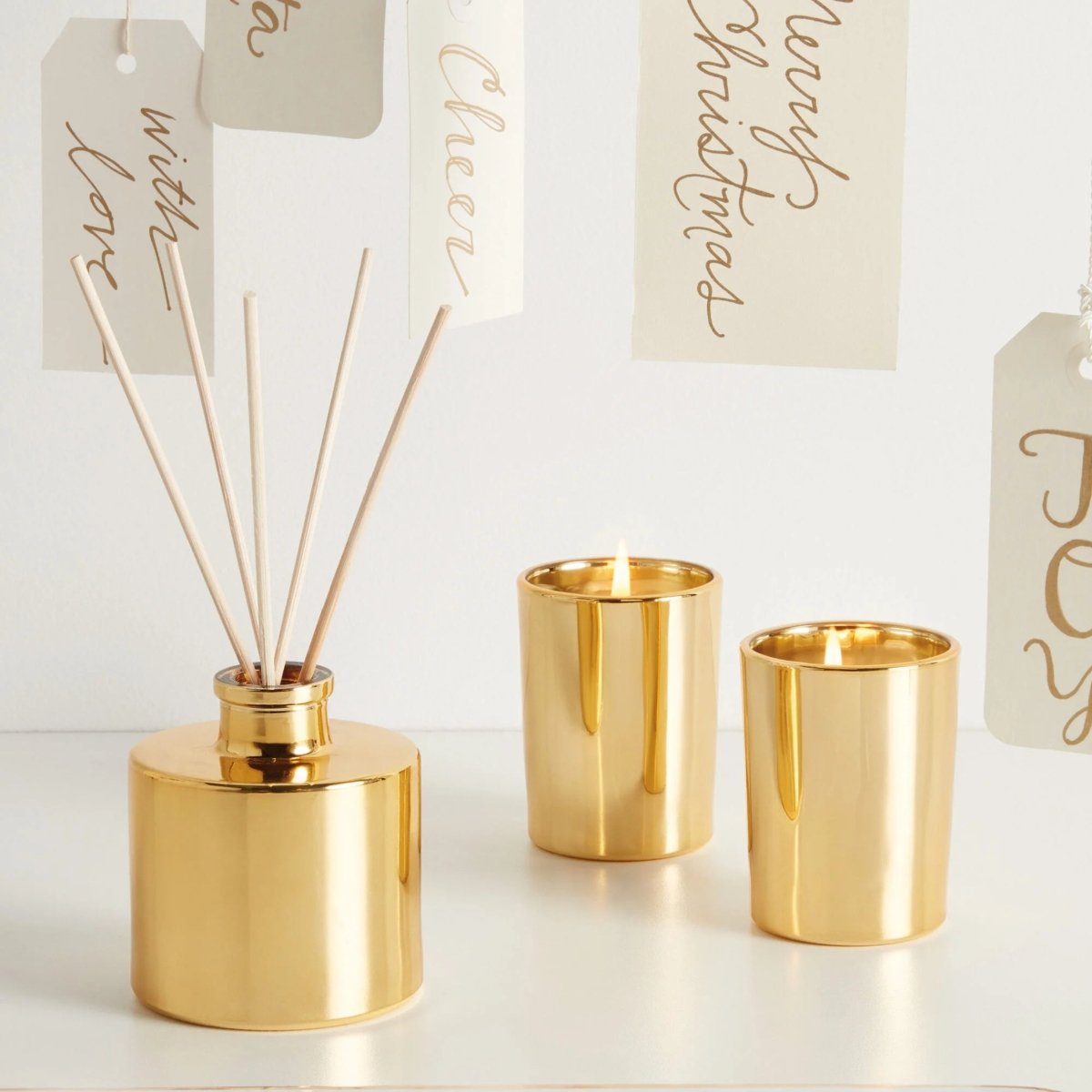 Thymes Frasier Fir Gilded Petite Gold Diffusers | Duman Home