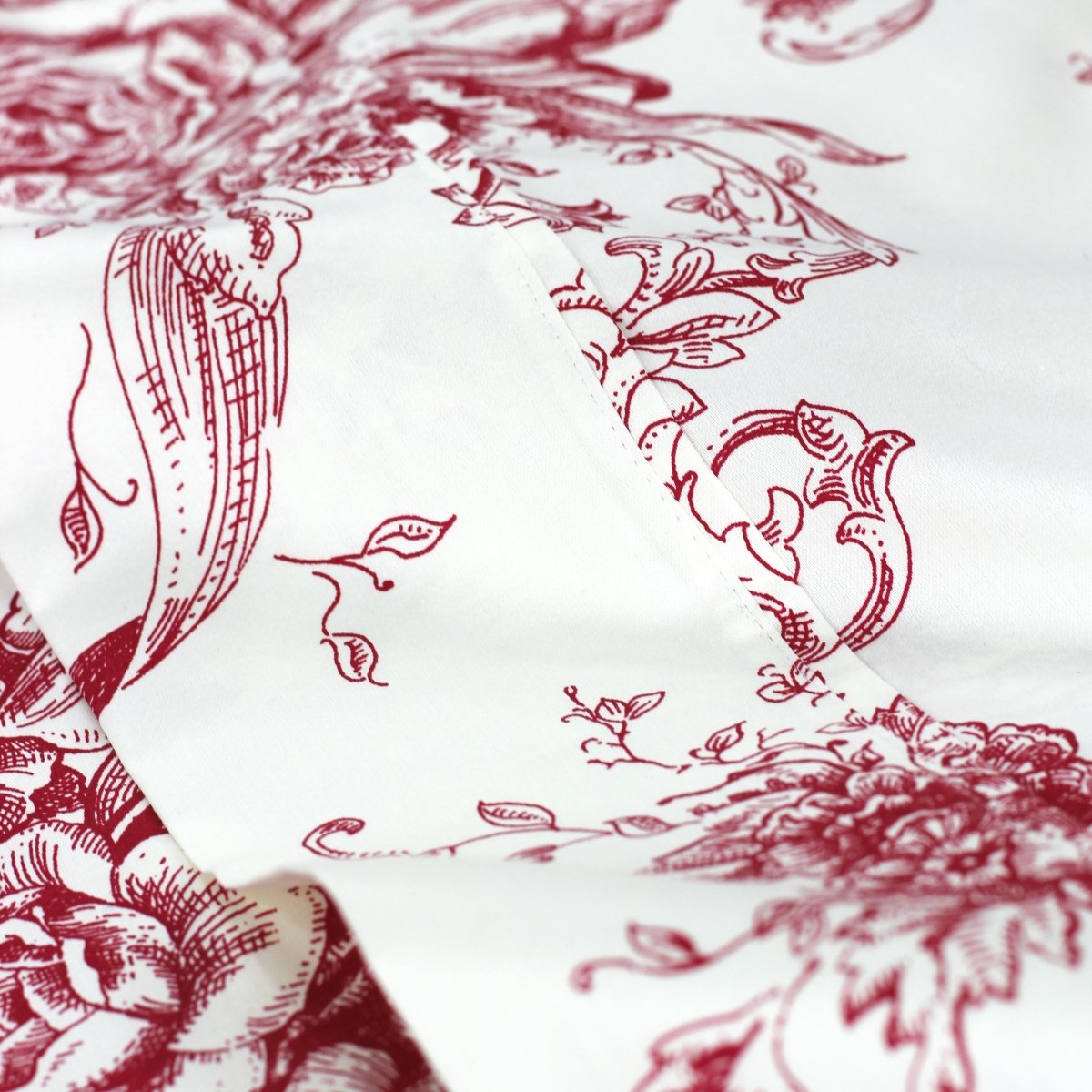 Toile Sheet Sets Red Detail | Duman Home