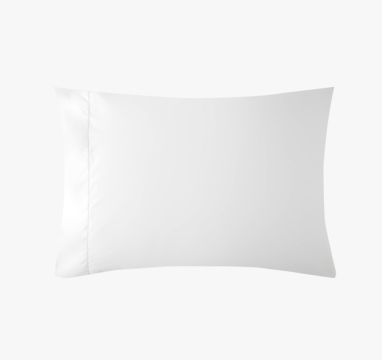 Signature Hemstitch Organic Pillowcase White | Duman Home