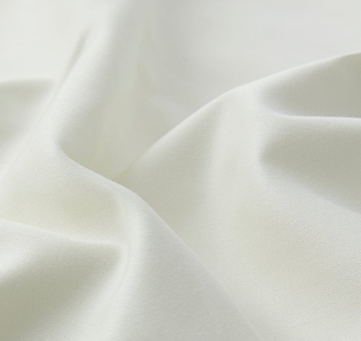 Signature Hemstitch Organic Pillowcase Ivory Detail | Duman Home