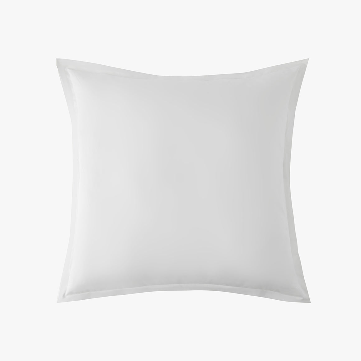 Signature Hemstitch Organic Euro Sham White | Duman Home