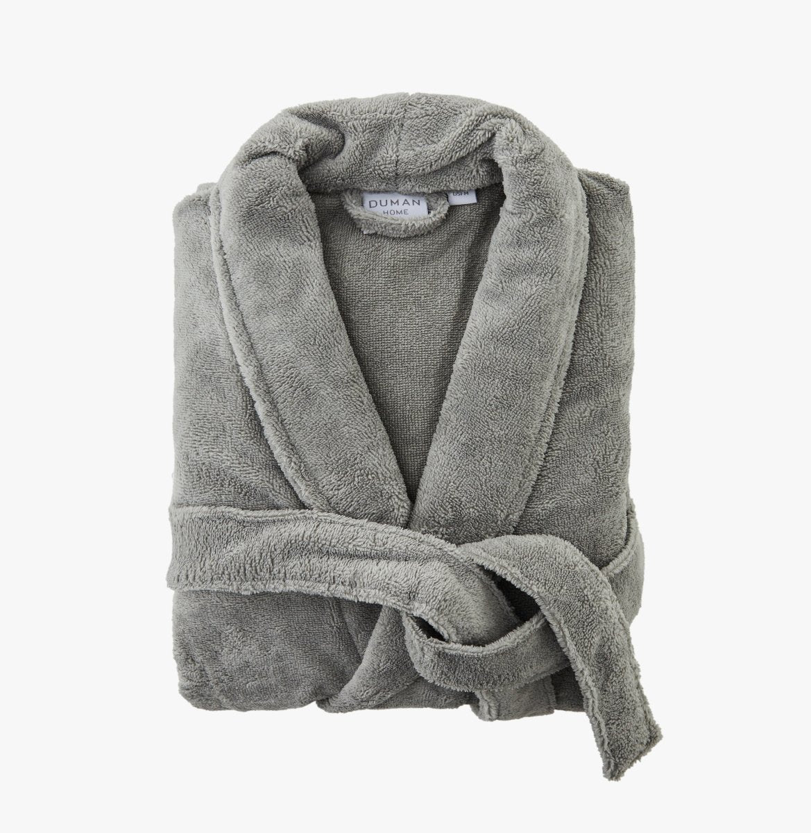 Turkish Velour Robe Gray | Duman Home
