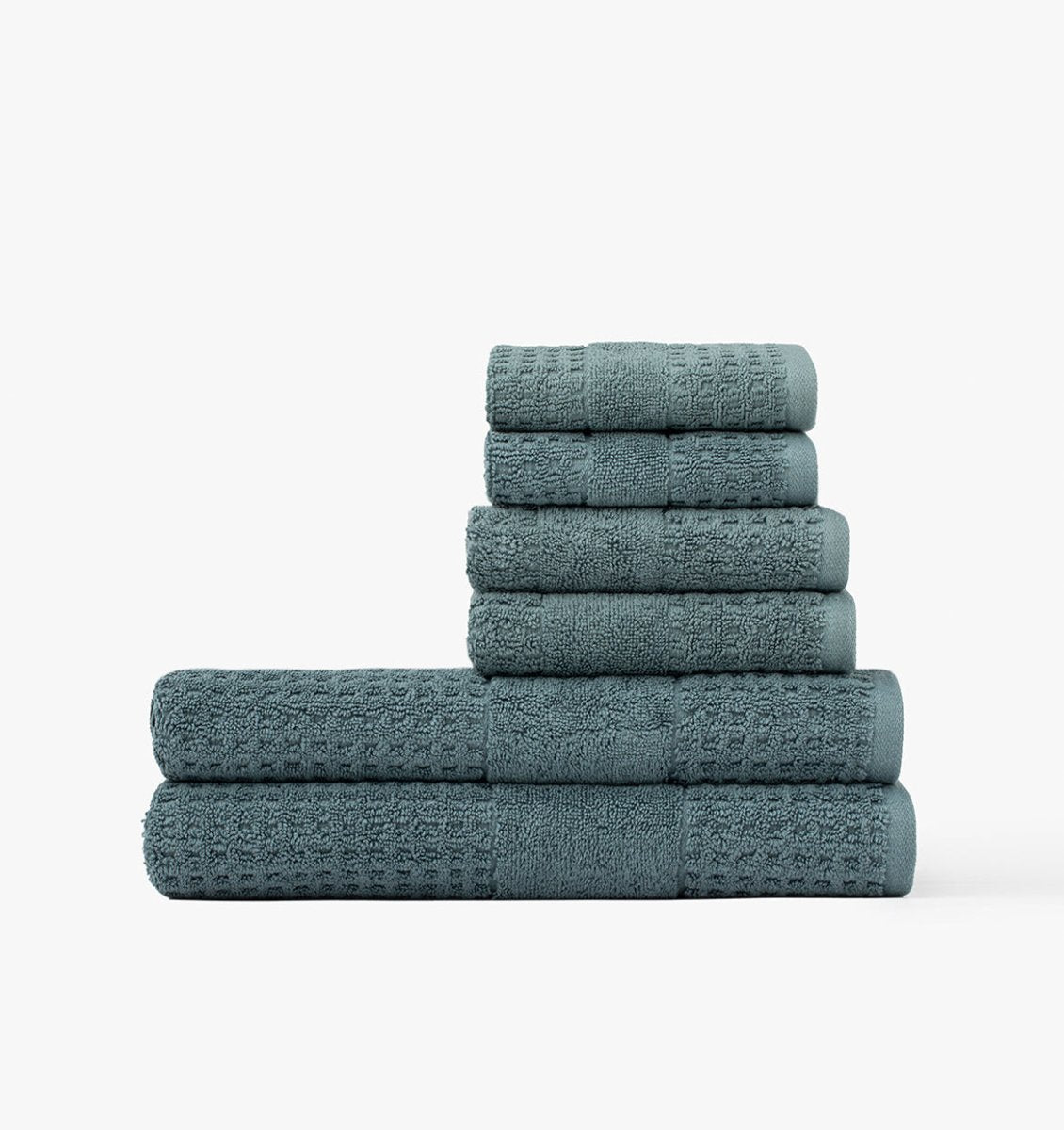 Lightweight Waffle Towels Bluestone | Duman Home