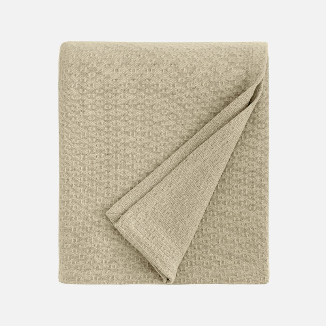 Sferra Corino Blanket in Oat Color | Duman Home