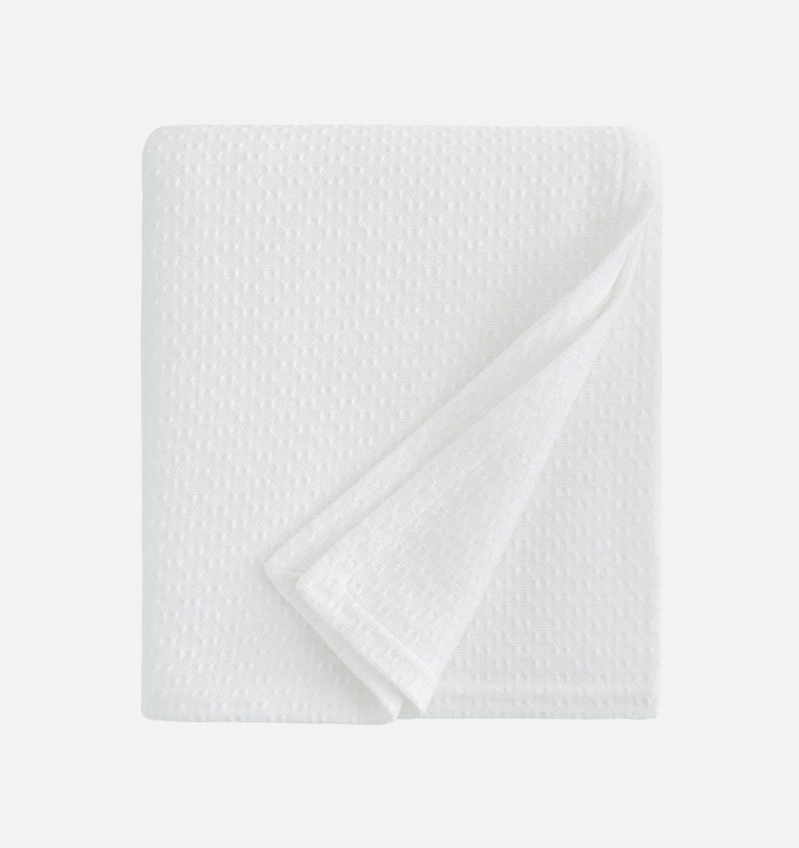 Sferra Corino Blanket in White Color | Duman Home