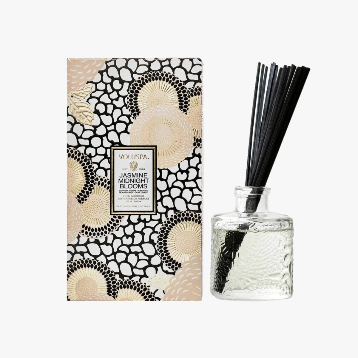 Voluspa Reed Diffuser - Jasmine Midnight Blooms