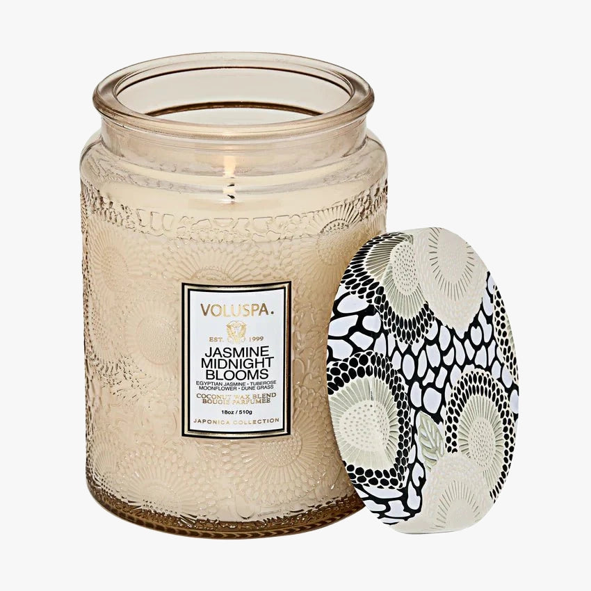 Jasmine Midnight Blooms Voluspa Candle | Duman Home
