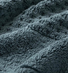 Close-up of a textured blue towel