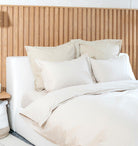 Bed Showing Percale Organic Sheet Set | Duman Home