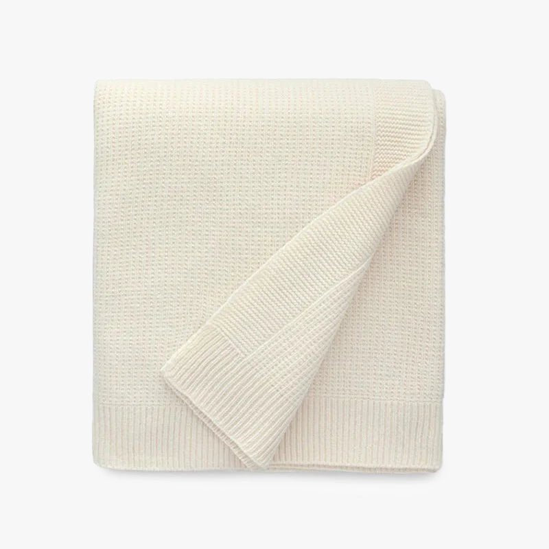 Sferra Pettra Throw in Eggshell Color | Duman Home
