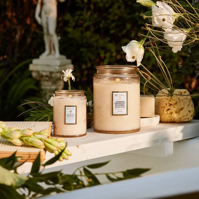 Jasmine Midnight Blooms Voluspa Candles | Duman Home