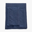 Stone Washed Cotton Quilt Set Navy | Duman Home