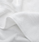 Close-up of white super plush towel 
