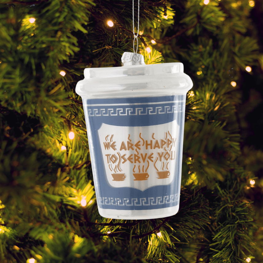 We're Happy to Serve You Christmas Ornament | Duman Home
