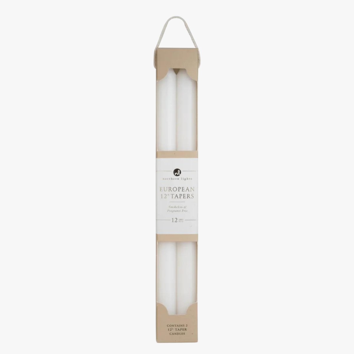 12" Classic Taper Set White Color| Duman Home