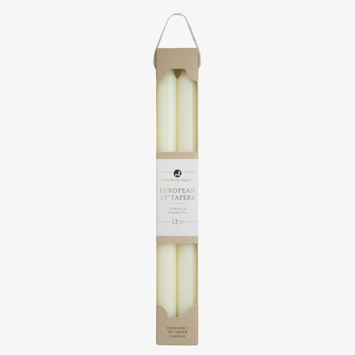 12" Classic Taper Set Ivory Color| Duman Home