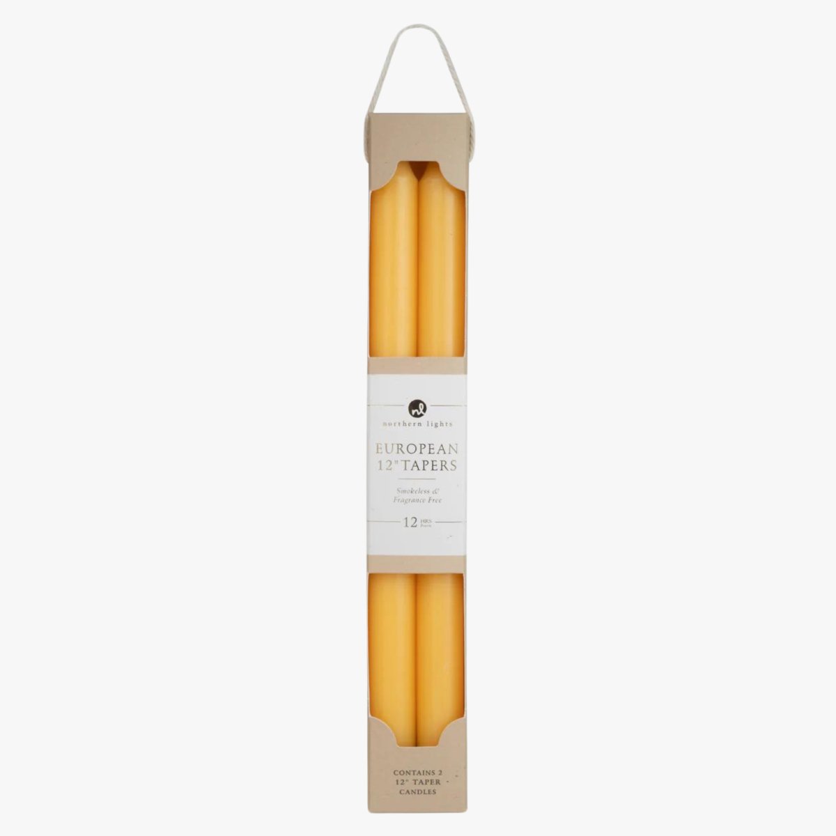 12" Classic Taper Set Lemon Zest Color| Duman Home