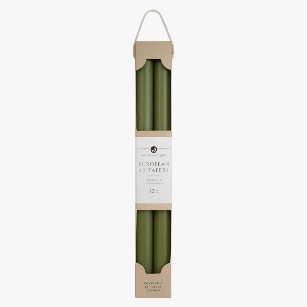 12" Classic Taper Set Moss Green Color| Duman Home