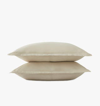 Percale Organic Sham Set Bone | Duman Home