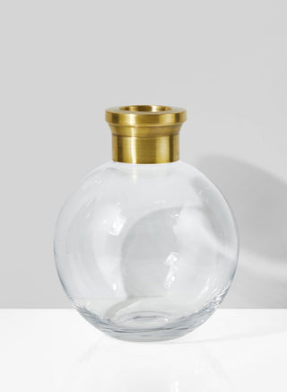 Ball Vase With Gold Rim