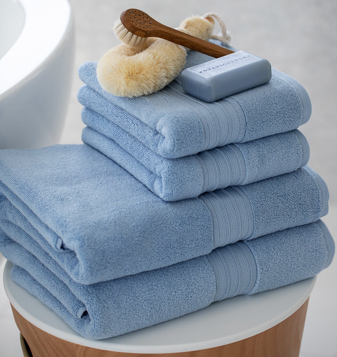 Bodrum Collection Towels | Duman Home Smoke / Washcloth