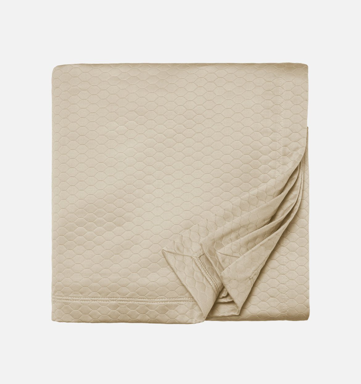 Latte Color Sferra Favo Quilt | Duman Home