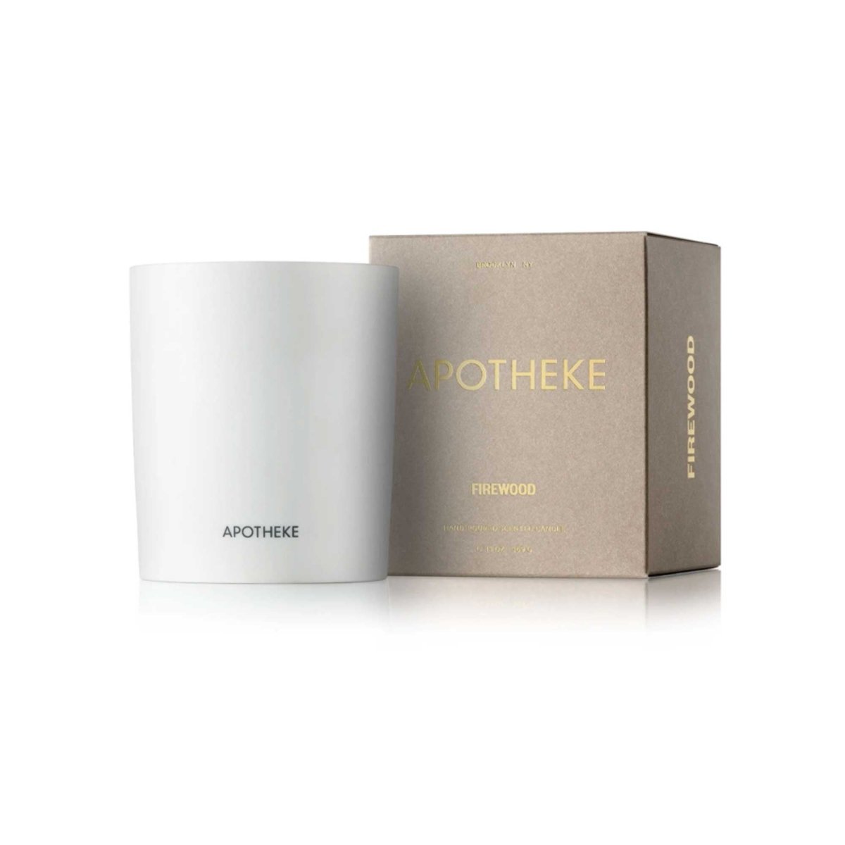 Apotheke Firewood Ceramic Candle