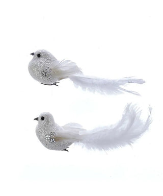 White Bird Clip-On Ornaments