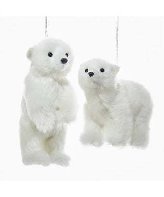 Plush Polar Bear Ornament
